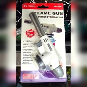 Adjustable Butane Flame Gun Blow Torch Head w/ Electronic Trigger ignition 920